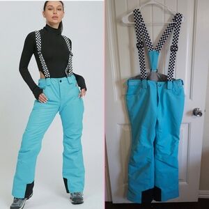 Hotian Womens Snow Ski Pants Waterproof Windproof Insulated Size M
